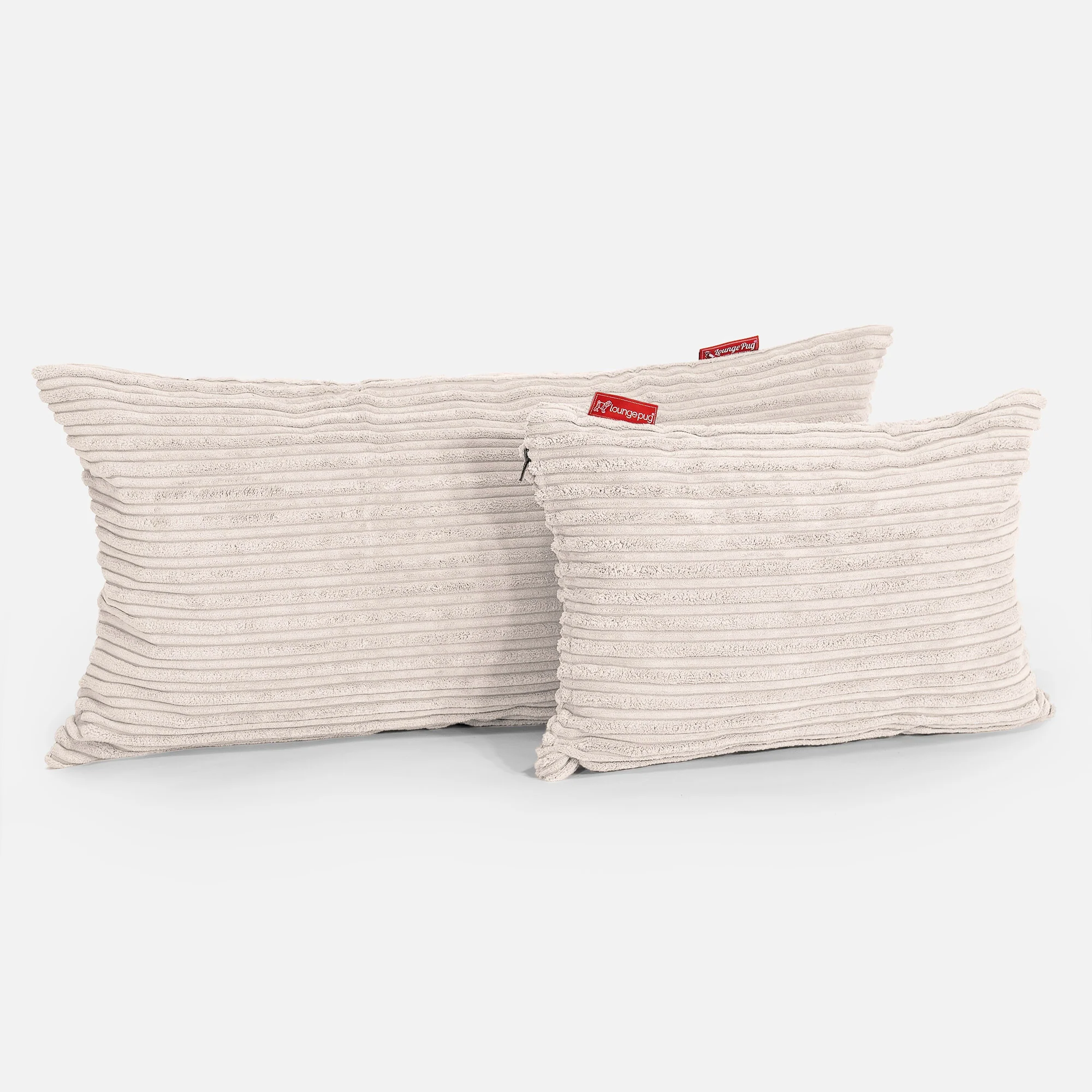 Riesen Dekokissen / Sofa Kissenbezug 40 x 70cm - Cord Elfenbein - Image 3