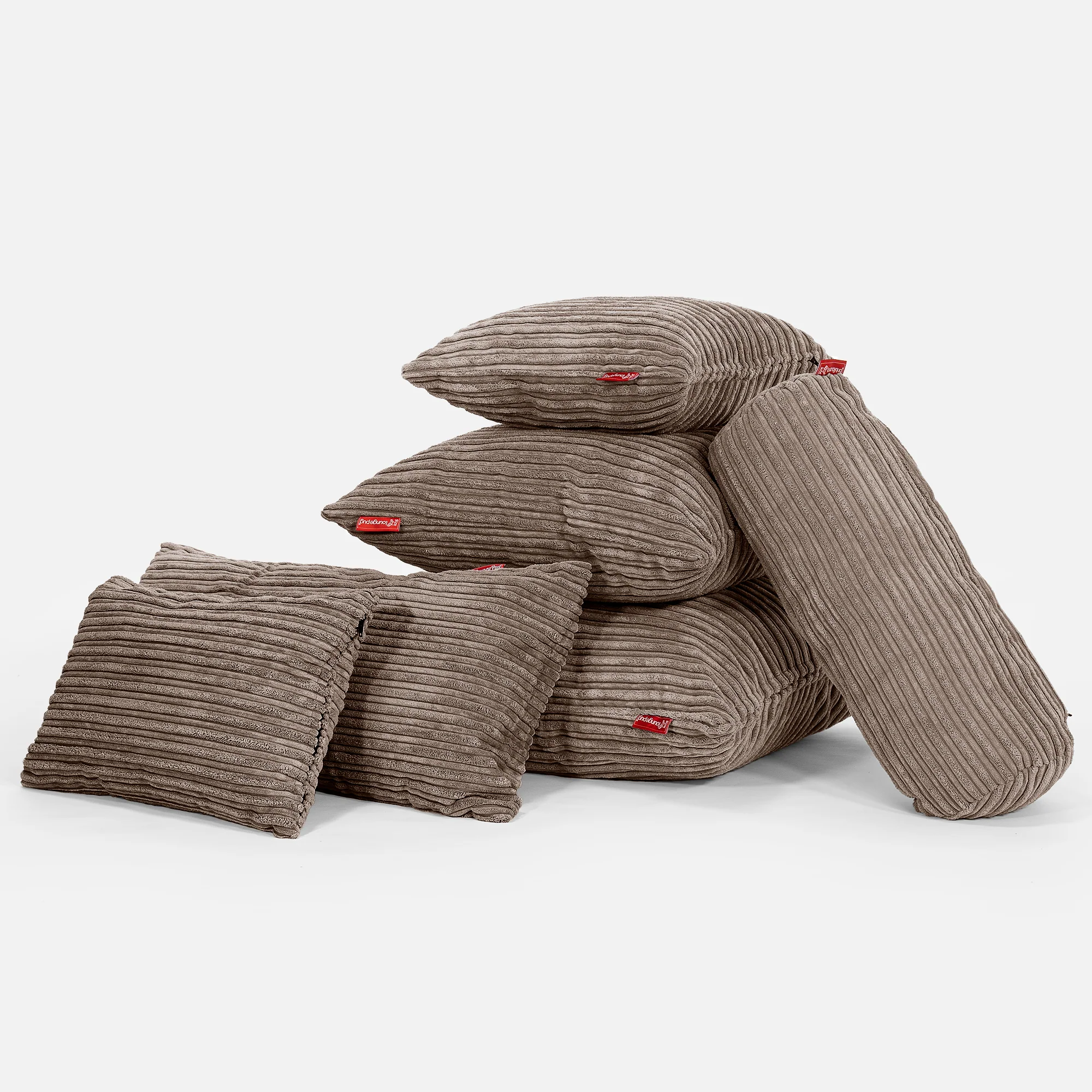 Extra Große Dekokissen / Sofa Kissenbezug 70 x 70cm - Cord Mocca - Image 4