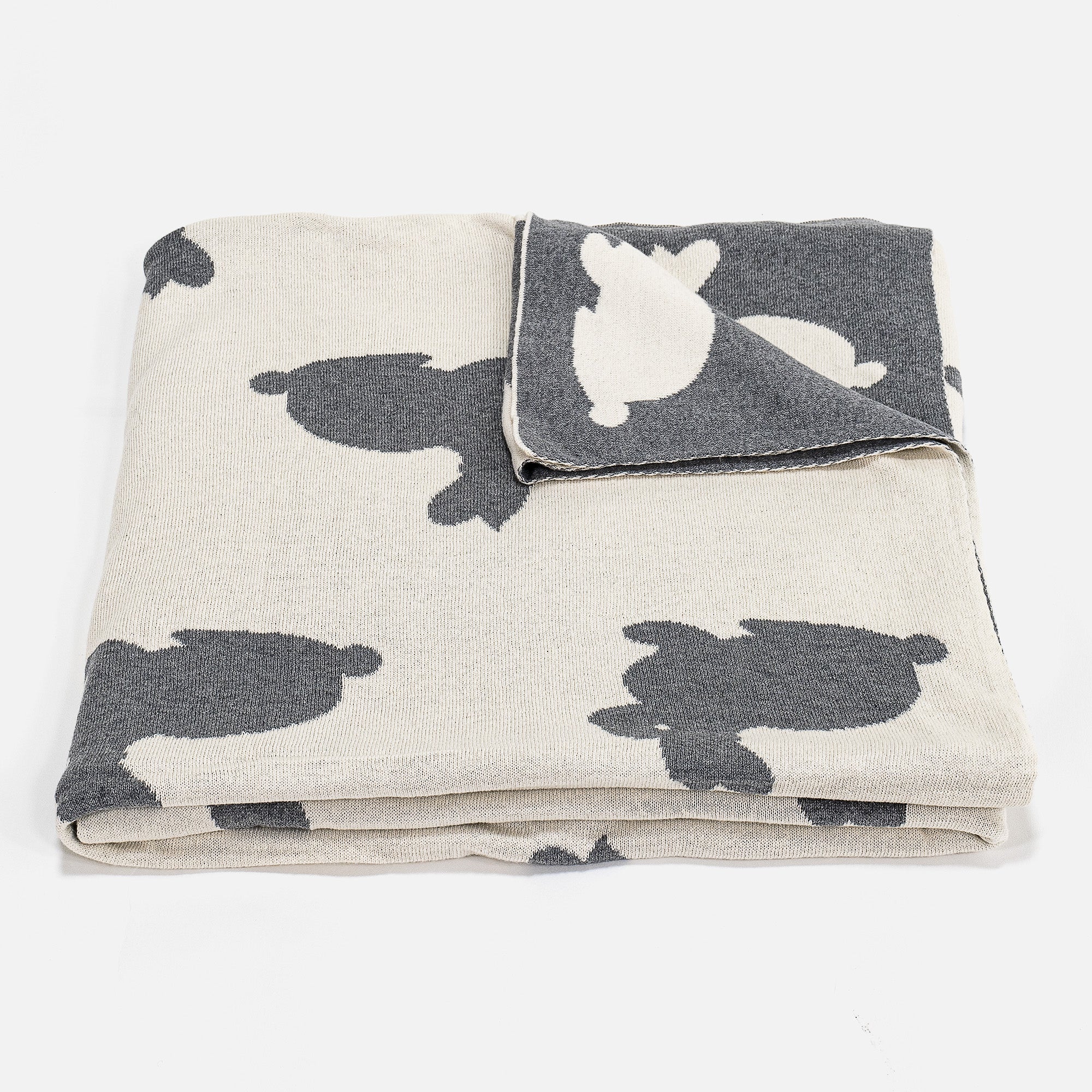 Kinder Kuscheldecke / Tagesdecke - Gestrickte Hase - Image 4