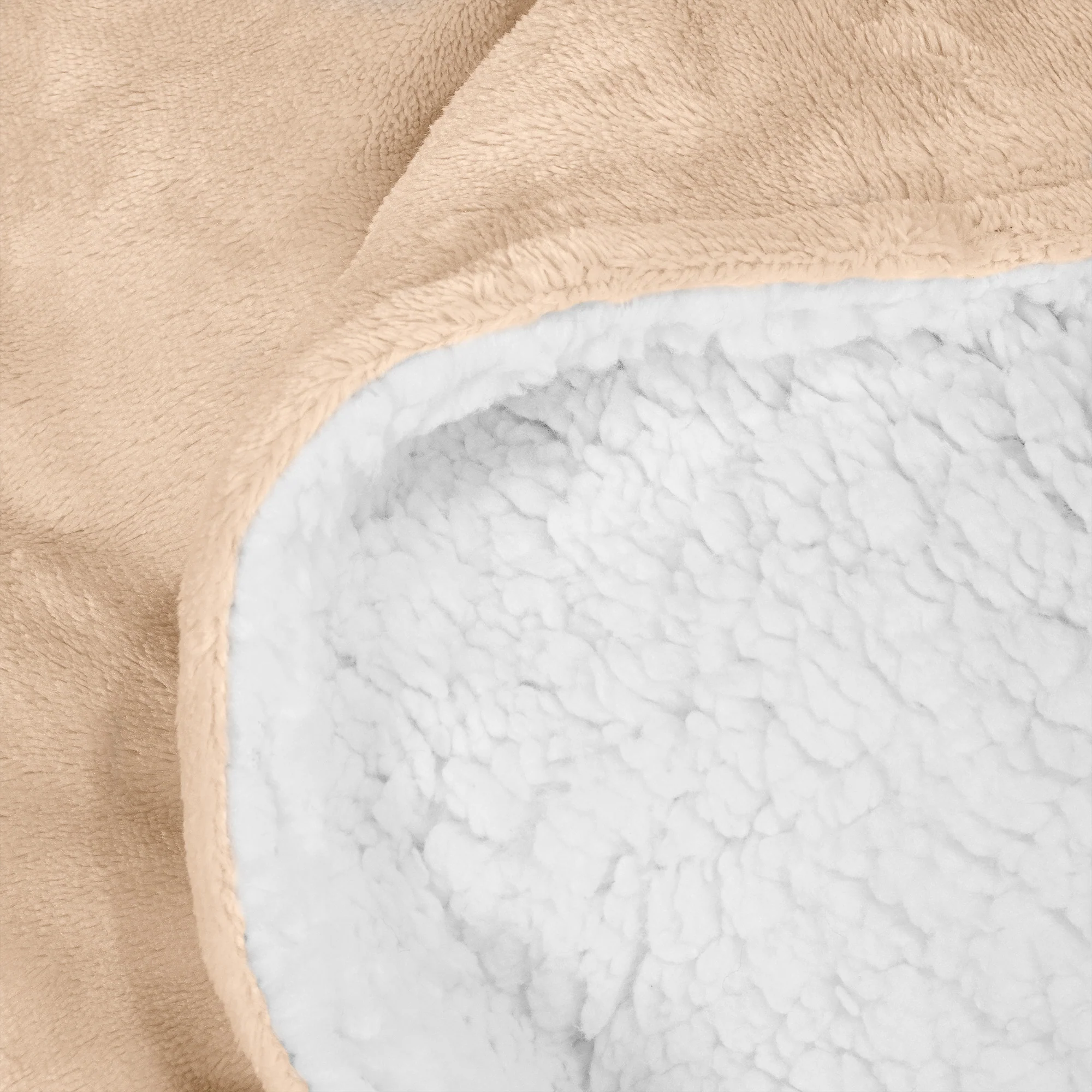 Sherpa-Decke - Sherpa-Fleece Creme - Image 4
