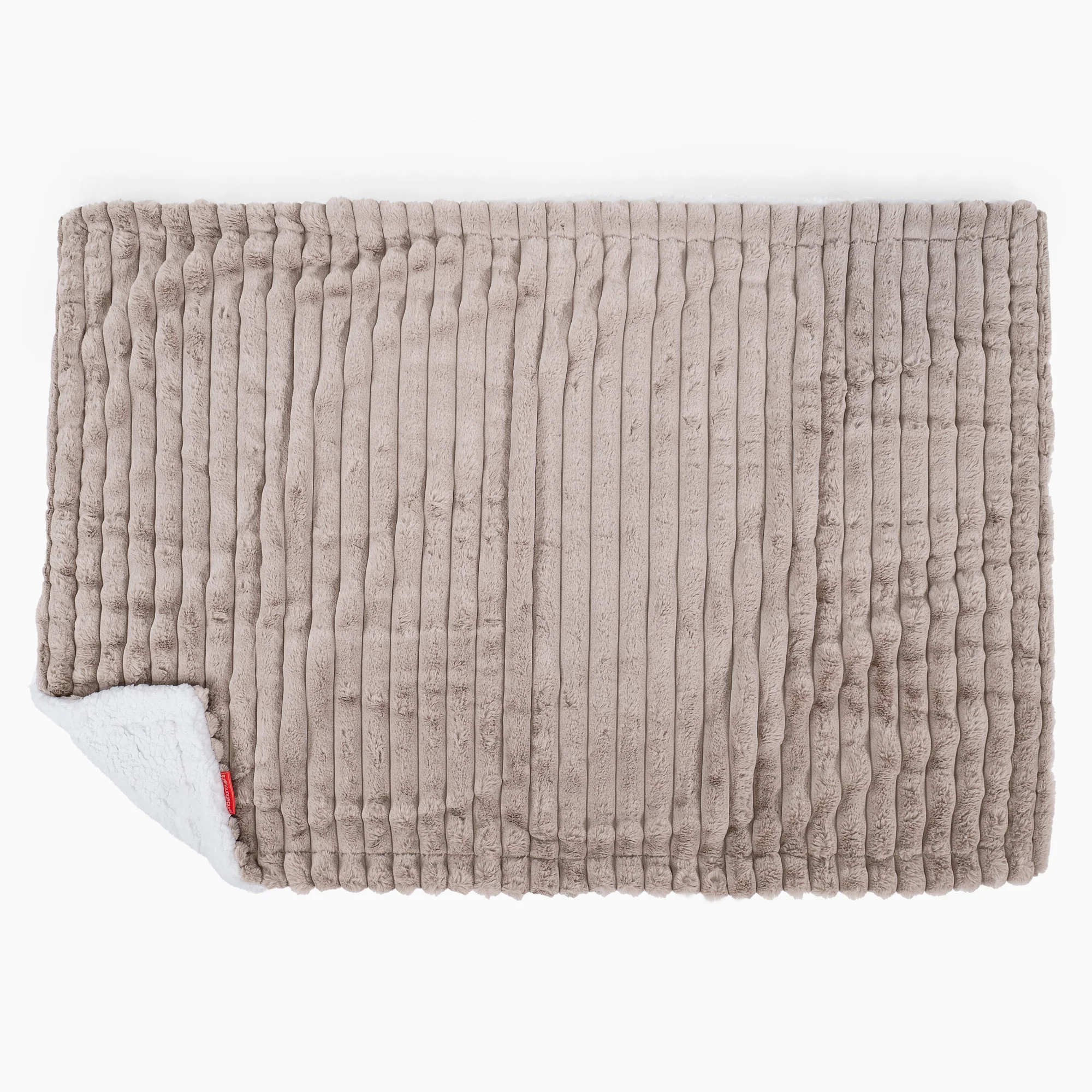 Sherpa-Decke - Ultra Plüsch Cord Nerzfarben - Image 3