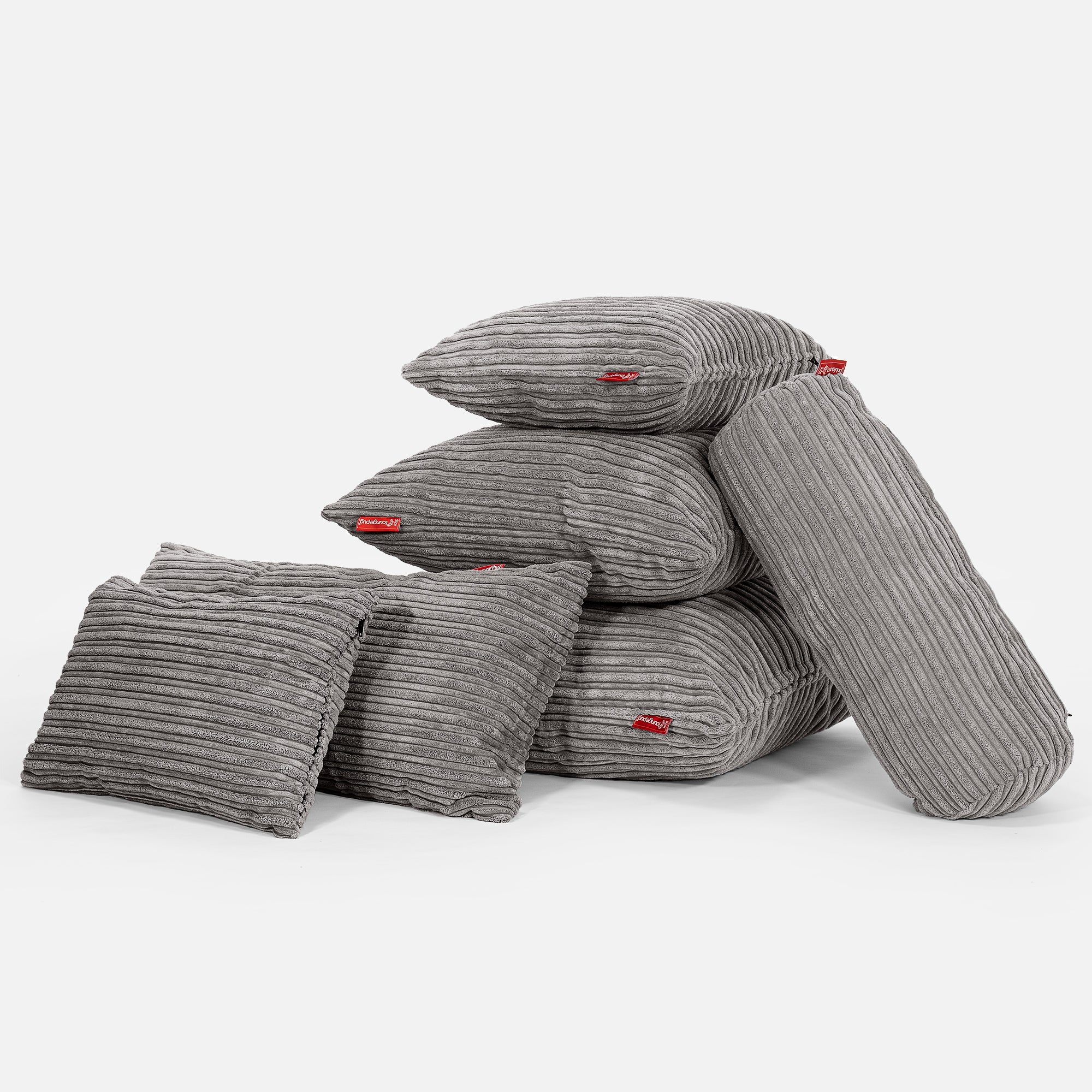 Dekokissen / Sofa Kissenbezug 47 x 47cm - Cord Graphitgrau - Image 4